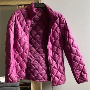 Women’s Pink/purple Down fitted zip up